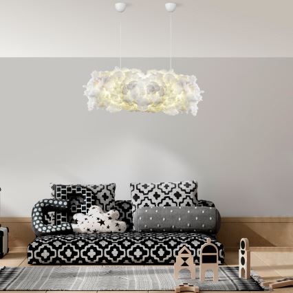 Lustre suspenso por cabo SERENE 2xE27/40W/230V branco