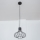 Lustre suspenso por cabo SOLANO 1xE27/15W/230V preto/cromado brilhante
