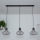 Lustre suspenso por cabo SOLANO 3xE27/15W/230V preto/dourado