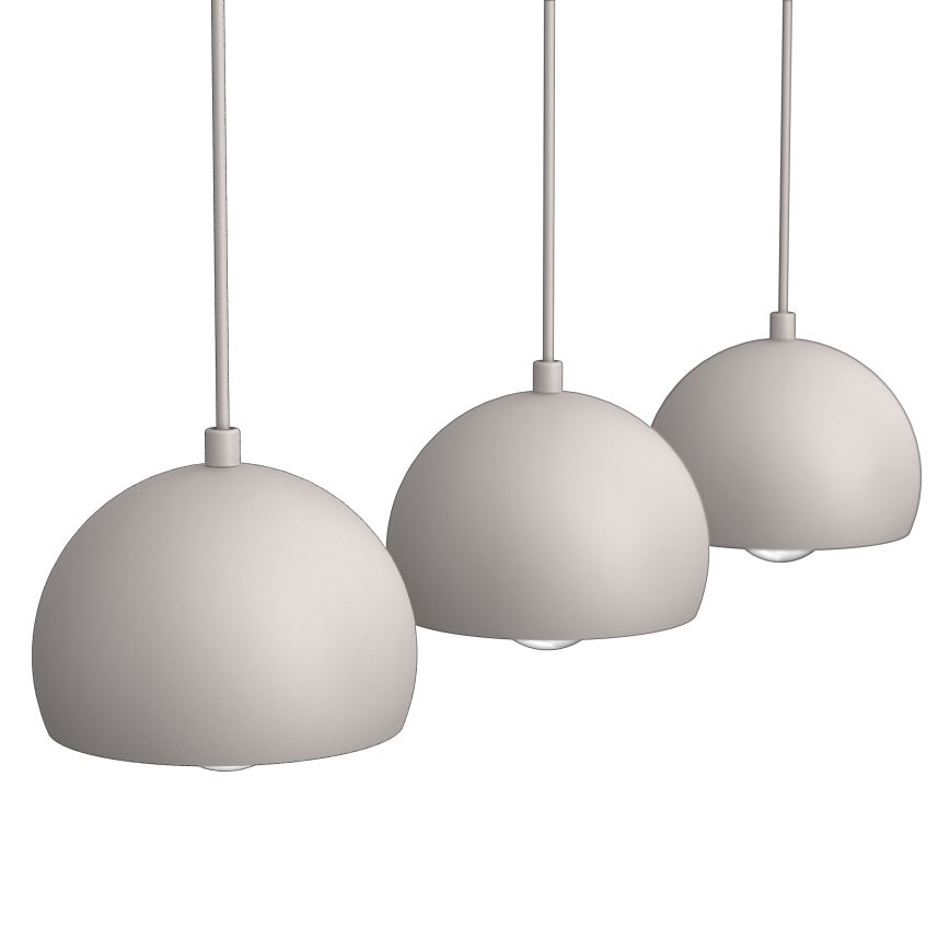 Lustre suspenso por cabo SOOL 3xE27/15W/230V, creme