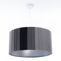 Lustre suspenso por cabo STRIPES 1xE27/60W/230V Ø 60 cm cinzento