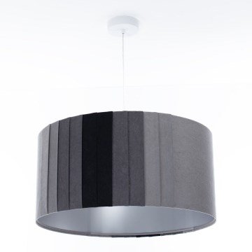 Lustre suspenso por cabo STRIPES 1xE27/60W/230V Ø 60 cm cinzento