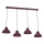 Lustre suspenso por cabo SVEN 4xE27/15W/230V bordeaux