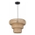 Lustre suspenso por cabo TULUM, 1xE27/15W/230V, diâmetro 35 cm, bambu
