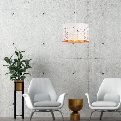 Lustre suspenso por cabo ULLE 1xE27/15W/230V branco