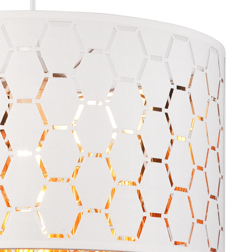 Lustre suspenso por cabo ULLE 1xE27/15W/230V branco