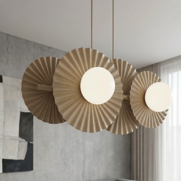 Lustre suspenso por cabo UMBRA 4x G9/8W/230V bege