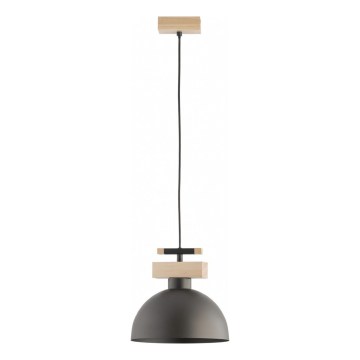 Lustre suspenso por cabo VERTA 1xE27/15W/230V castanho/bege