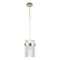 Lustre suspenso por cabo VETRO 1xE14/10W/230V dourado