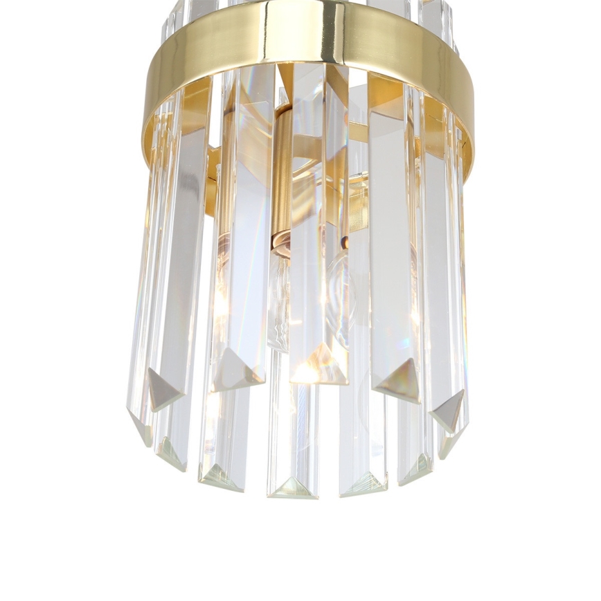Lustre suspenso por cabo VETRO 1xE14/10W/230V dourado