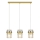 Lustre suspenso por cabo VETRO 3xE14/10W/230V dourado