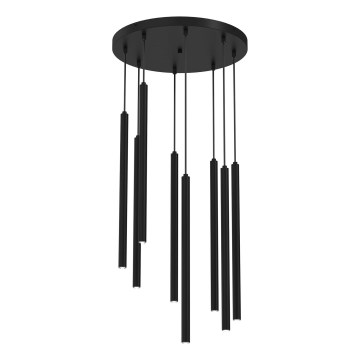 Lustre suspenso por cabo YORU 8xG9/8W/230V, preto