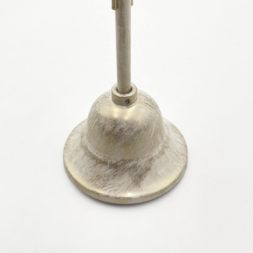 Lustre suspenso por corrente ANTON 3xE14/60W/230V branco com pátina