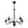 Lustre suspenso por corrente ANTON 5xE14/15W/230V preto