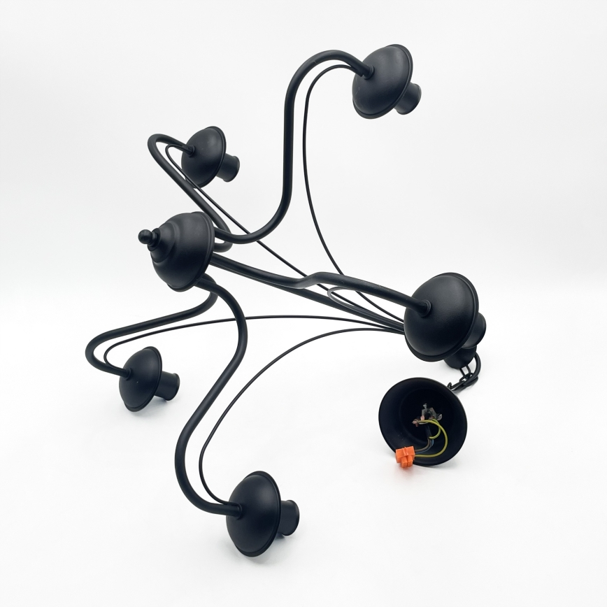 Lustre suspenso por corrente ANTON 5xE14/15W/230V preto