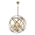 Lustre suspenso por corrente IRONBALL 6xE27/40W/230V dourado