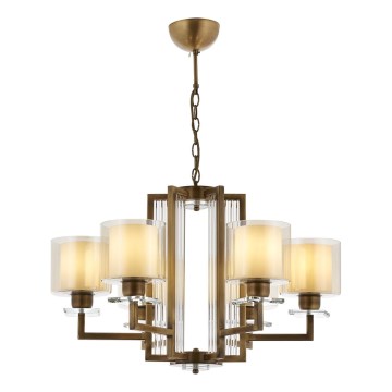 Lustre suspenso por corrente VARANA 6xE27/40W/230V, bronze