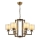Lustre suspenso por corrente VARANA 6xE27/40W/230V, bronze