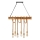 Lustre suspenso por corrente VINT 6xE27/40W/230V bambu