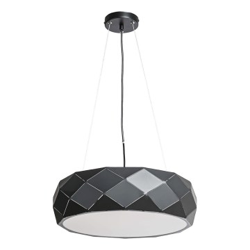 Lustre suspenso REUS 3xE27/40W/230V Ø 47 cm preto