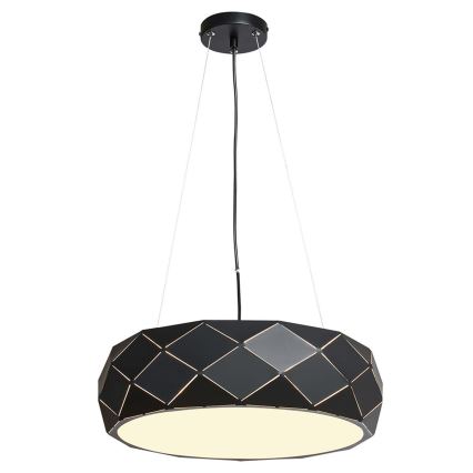 Lustre suspenso REUS 3xE27/40W/230V Ø 47 cm preto