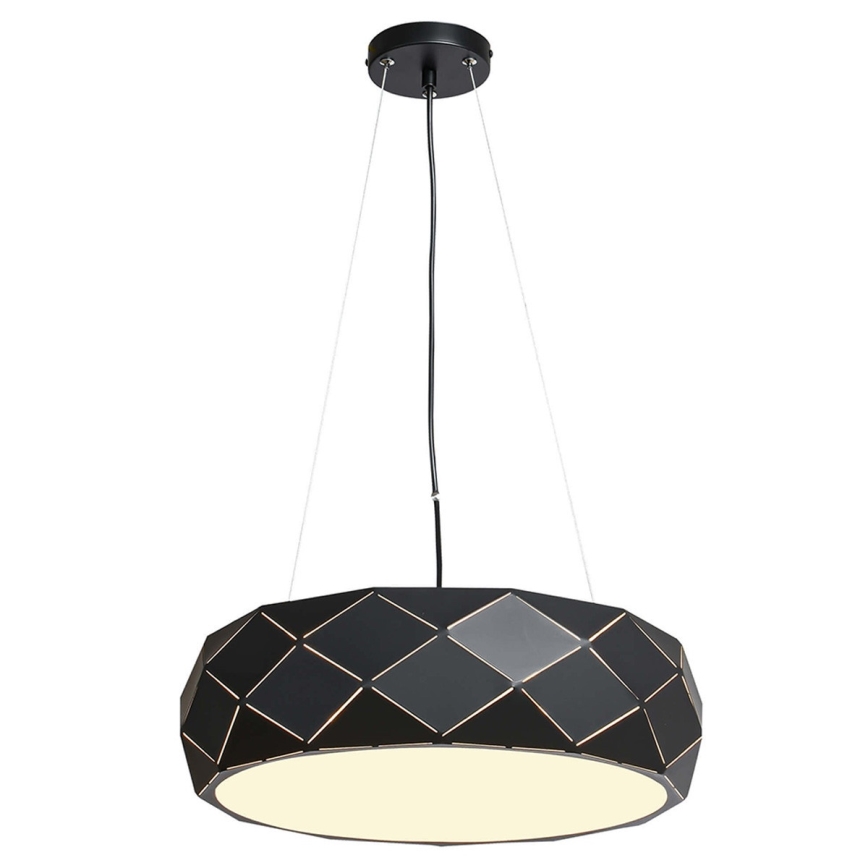 Lustre suspenso REUS 3xE27/40W/230V Ø 47 cm preto