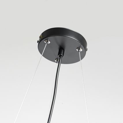 Lustre suspenso REUS 3xE27/40W/230V Ø 47 cm preto