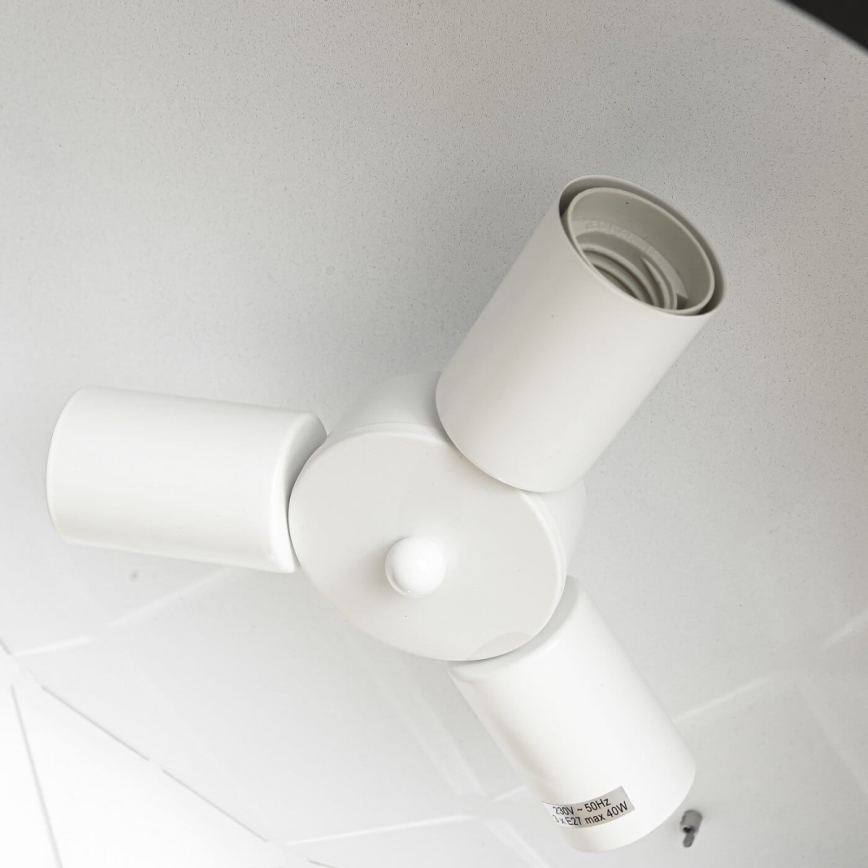 Lustre suspenso REUS 3xE27/40W/230V Ø 47 cm preto