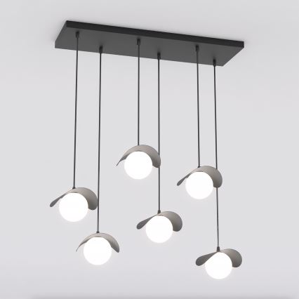 Lustre suspenso RITUAL 6xG9/8W/230V preto