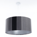 Lustre suspenso STRIPES em cabo 1xE27/60W/230V Ø 40 cm cinzento