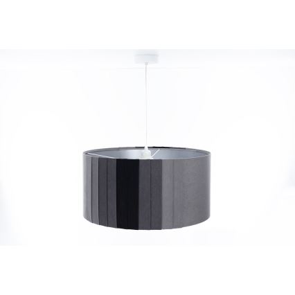 Lustre suspenso STRIPES em cabo 1xE27/60W/230V Ø 40 cm cinzento