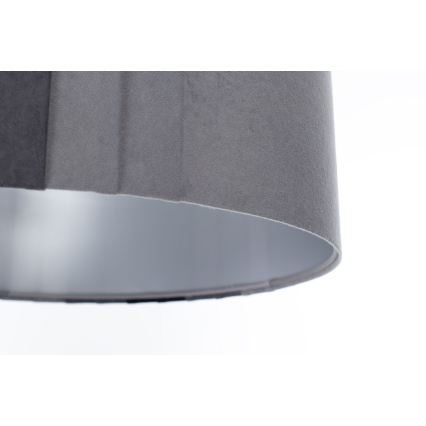 Lustre suspenso STRIPES em cabo 1xE27/60W/230V Ø 40 cm cinzento