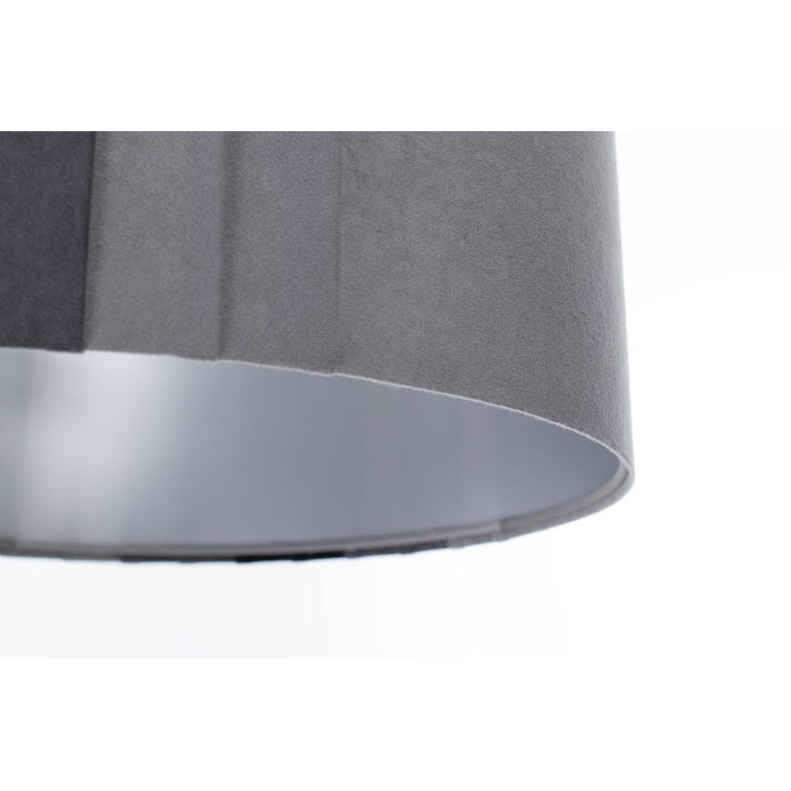 Lustre suspenso STRIPES em cabo 1xE27/60W/230V Ø 40 cm cinzento