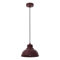 Lustre suspenso SVEN com cabo 1xE27/15W/230V bordô