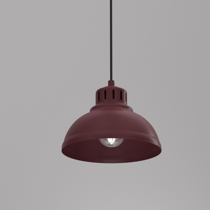 Lustre suspenso SVEN com cabo 1xE27/15W/230V bordô
