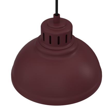 Lustre suspenso SVEN com cabo 1xE27/15W/230V bordô