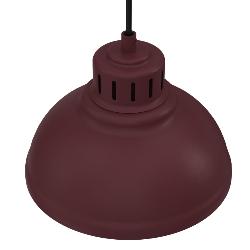 Lustre suspenso SVEN com cabo 1xE27/15W/230V bordô