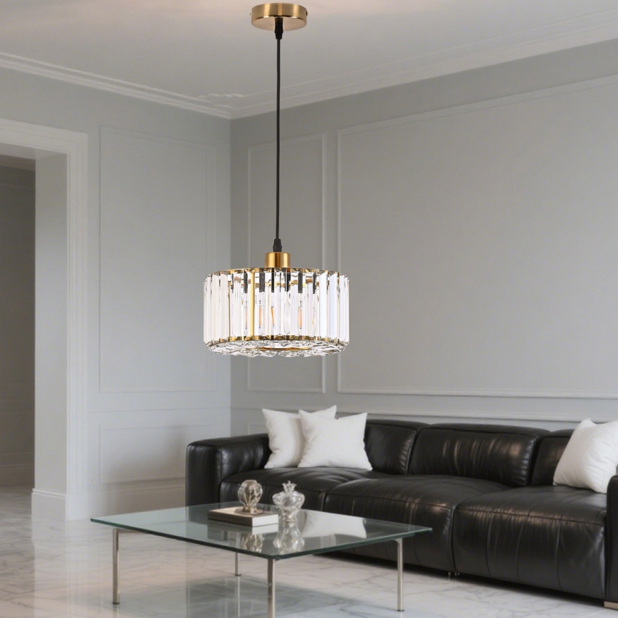 Lustre suspenso VETRO 1xE27/60W/230V dourado