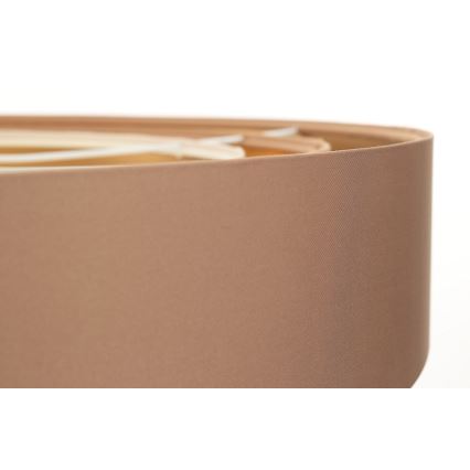 Candeeiro de teto suspenso TRINITI 1xE27/60W/230V bege/dourado