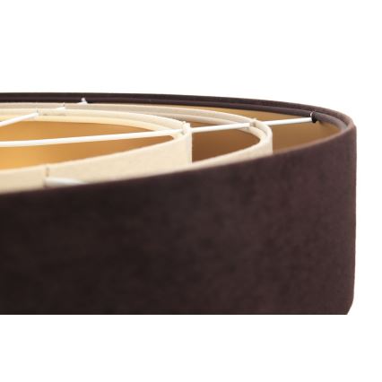 Candeeiro de teto suspenso TRINITI 1xE27/60W/230V castanho/bege/dourado