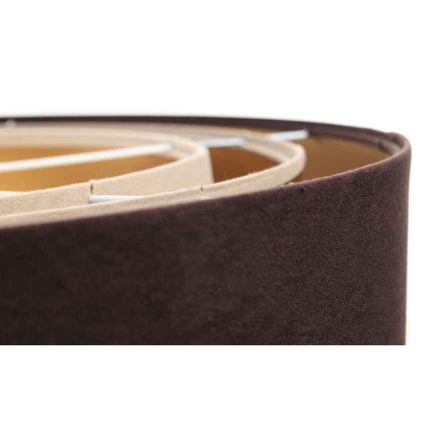 Candeeiro de teto suspenso TRINITI 1xE27/60W/230V castanho/dourado/bege