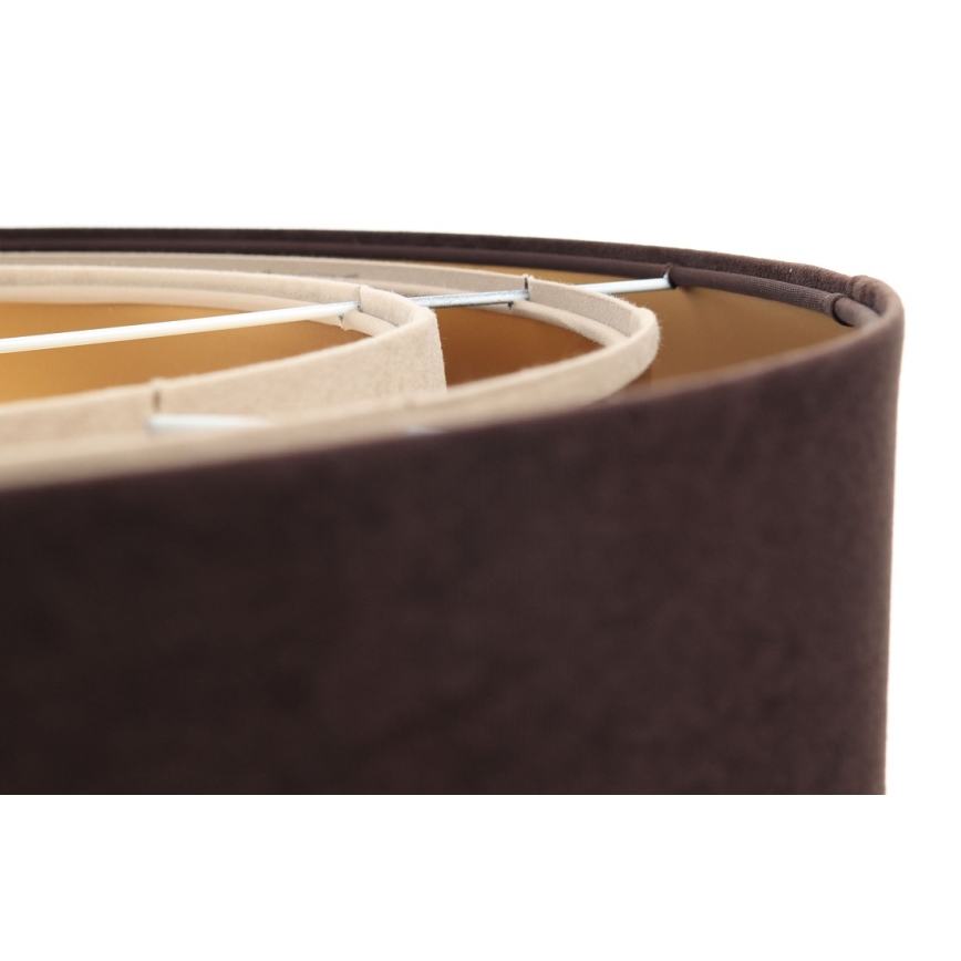 Candeeiro de teto suspenso TRINITI 1xE27/60W/230V castanho/dourado/bege