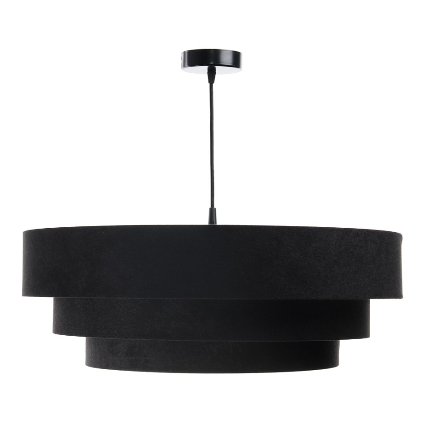 Candeeiro de teto suspenso TRINITI 1xE27/60W/230V preto/dourado