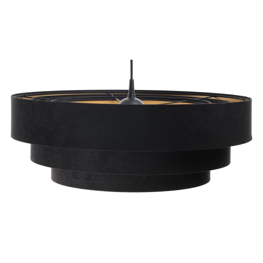 Candeeiro de teto suspenso TRINITI 1xE27/60W/230V preto/dourado