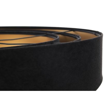 Candeeiro de teto suspenso TRINITI 1xE27/60W/230V preto/dourado