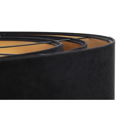 Candeeiro de teto suspenso TRINITI 1xE27/60W/230V preto/dourado