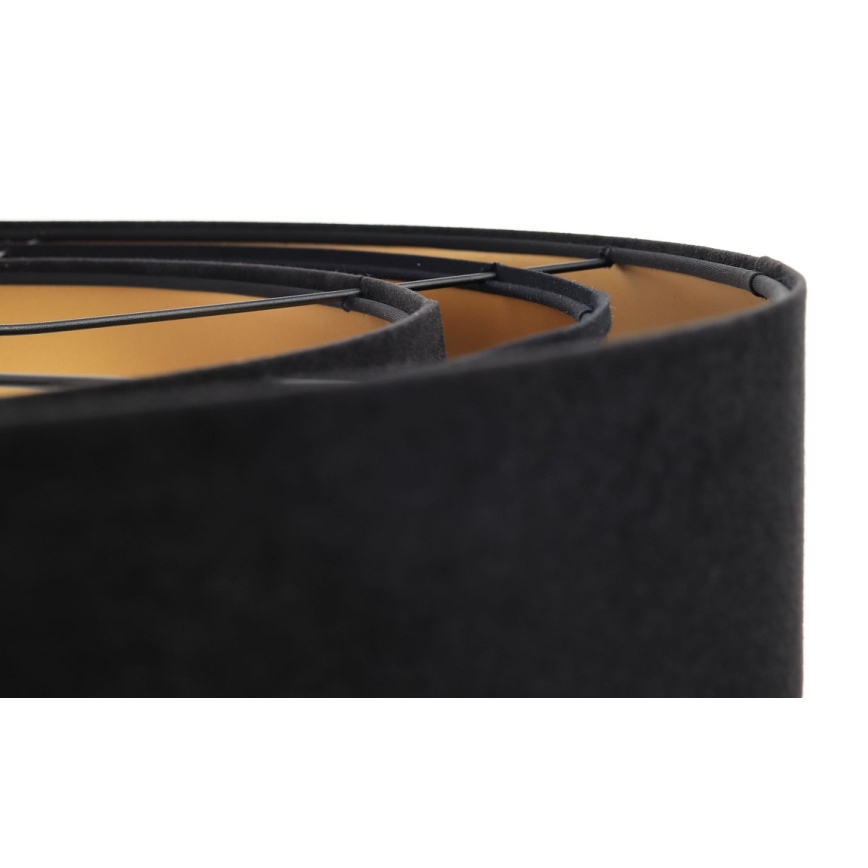 Candeeiro de teto suspenso TRINITI 1xE27/60W/230V preto/dourado