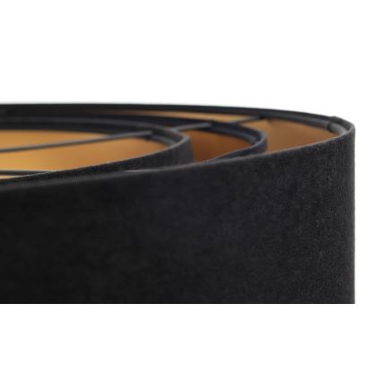 Candeeiro de teto suspenso TRINITI 1xE27/60W/230V preto/dourado