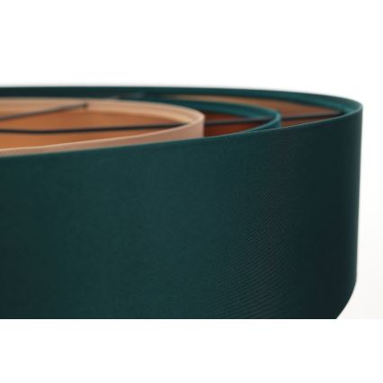 Candeeiro de teto suspenso TRINITI 1xE27/60W/230V verde/cobre