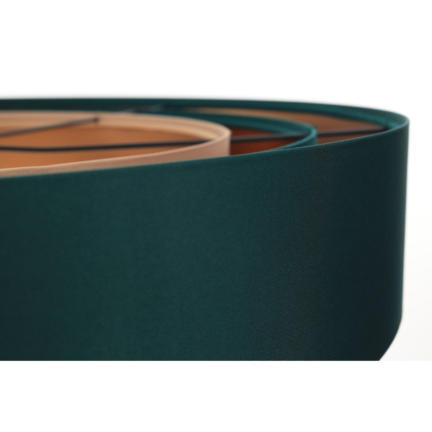 Candeeiro de teto suspenso TRINITI 1xE27/60W/230V verde/cobre